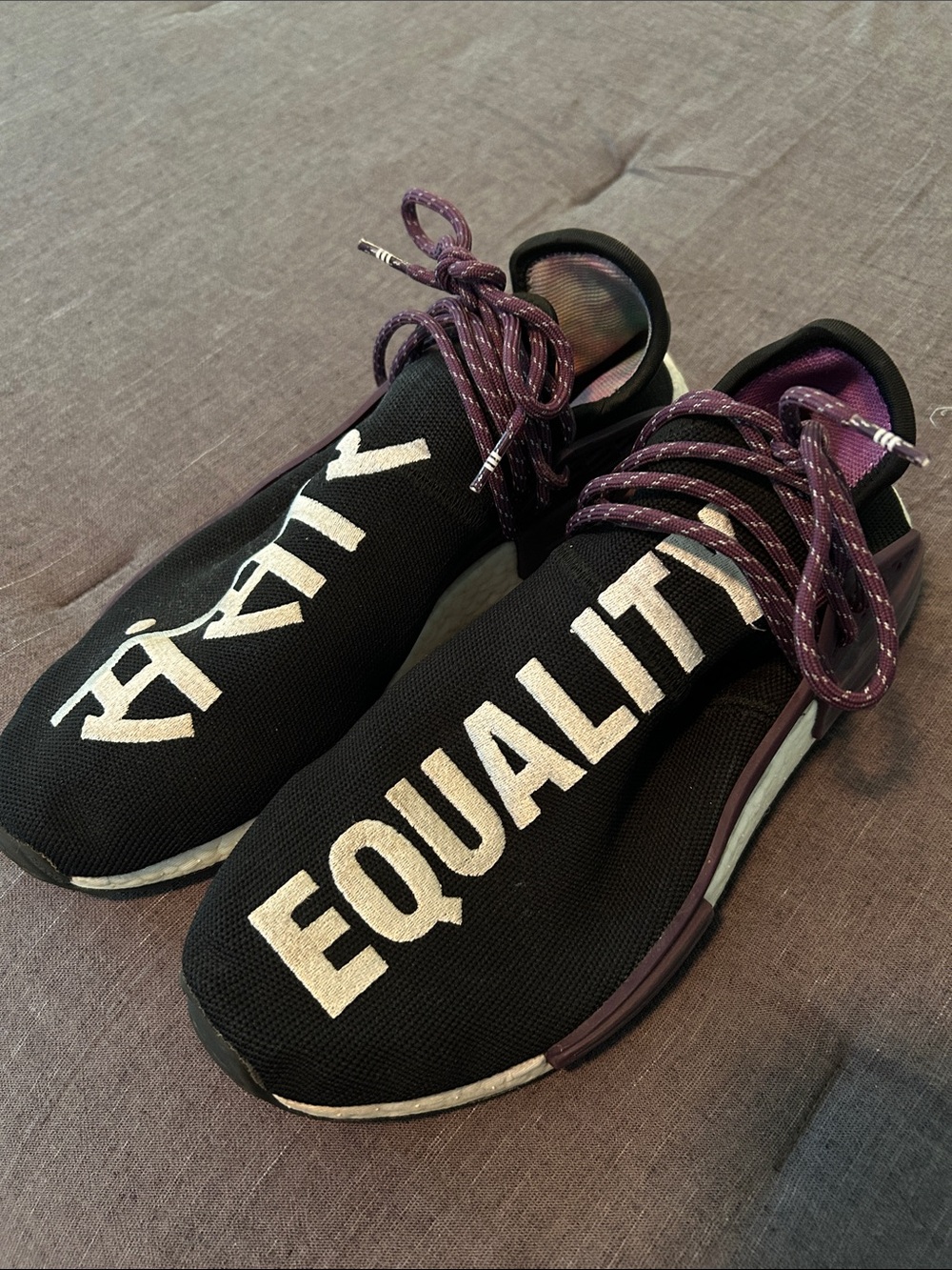 adidas Pharrell Williams Knit 'EQUALITY' Lace-Up Athletic Sneakers